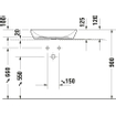 Duravit D-Neo opzetwastafel 60x40x12.5cm zonder kraangat keramiek Wit OUTLET STORE19852