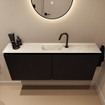 MONDIAZ TURE-DLUX 120cm toiletmeubel Urban. EDEN wastafel Ostra positie midden. Met 1 kraangat. SW1104733