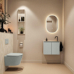 MONDIAZ TURE-DLUX 60cm toiletmeubel Greey. EDEN wastafel Ostra positie rechts. Met 1 kraangat. SW1104832