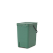 Brabantia Sort & Go Afvalemmer - 25 liter - hengsel - fir green SW1117371