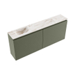 MONDIAZ TURE-DLUX 120cm toiletmeubel Army. EDEN wastafel Frappe positie links. Zonder kraangat. SW1102661