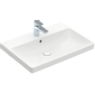 Villeroy & Boch Avento meubelwastafel 65x47cm 1 kraangat met overloop ceramic+ wit SW59866
