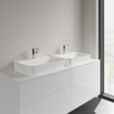 Villeroy & Boch Finion opzetwastafel 1 kraangat 60x44.5cm Ceramic+ zonder overloop stone white SW209542