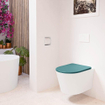 MONDIAZ LAVIE wandclosetpack - 36x53cm - diepspoel - rimless - Talc (offwhite) - softclose - quick-release - toiletzitting - Smag (blauw) SW1208723
