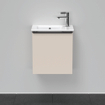 Duravit D-Neo wastafelonderkast 41x44x27.4cm Rechtsdraaiend 1 deur Taupe Mat SW640804