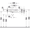 Duravit D-Neo Fonteinbak met wondergliss 40x22x14cm 1 kraangat rechthoek Keramiek Wit SW640443