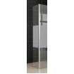 Wiesbaden Zijpaneel 35 x 200 cm met hoekprofiel voor inloopdouche chroom met 10 mm NANO ged.matglas SW95468