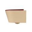 MONDIAZ LAVIE wandclosetpack - 36x53cm - diepspoel - rimless - Sand (beige) - softclose - quick-release - toiletzitting - Fire (rood) SW1208783