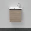 Duravit D-Neo wastafelonderkast 41x44x27.4cm Linksdraaiend 1 deur Eiken (terra) Mat SW640786