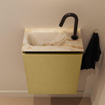 MONDIAZ TURE-DLUX 40cm toiletmeubel Oro. EDEN wastafel Frappe positie links. Met 1 kraangat. SW1102881
