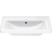 Duravit D-Neo wastafel met wondergliss 65x48x16.5cm 1 kraangat rechthoek Keramiek Wit SW640401