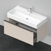 Duravit D-Neo wastafelonderkast 98.4x44x44.2cm 1 lade Taupe Mat SW640719