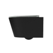 MONDIAZ LAVIE wandclosetpack - 36x53cm - diepspoel - rimless - Urban (zwart) - softclose - quick-release - toiletzitting - Greey (grijs) SW1208629