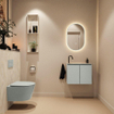 MONDIAZ TURE-DLUX 60cm toiletmeubel Greey. EDEN wastafel Ostra positie links. Met 1 kraangat. SW1104840