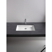 Duravit 2nd floor onderbouwwastafel zonder kraanvlak 55.5x38cm met Wondergliss wit 0290372