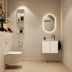 MONDIAZ TURE-DLUX 60cm toiletmeubel Talc. EDEN wastafel Ostra positie midden. Met 1 kraangat. SW1104647