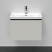 Duravit D-Neo wastafelonderkast 63.4x44x45.2cm 1 lade met softclose Betongrijs Mat SW640732