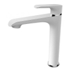 Wiesbaden Tarma eenhendel wastafelkraan hoog wit/chroom SW62548