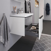 Duravit D-Neo wastafelonderkast 63.4x44x45.2cm 1 lade met softclose wit Hoogglans SW640702