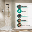 HansgrohePulsify Puro1jet showerpipe ecosmart 260 thermostatisch 3jet handdouche en doucheslang 160cm brushed bronze SW1151842