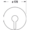 Duravit C.1 afbouwdeel v. douchemengkraan met omstel 17cm chroom SW420819