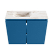 MONDIAZ TURE-DLUX 60cm toiletmeubel Jeans. EDEN wastafel Frappe positie links. Zonder kraangat. SW1102840