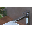 Hansgrohe Talis E wastafelkraan verhoogd 240 met waste brushed bronze SW297625