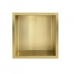 Wiesbaden inbouwnis 30x30x7cm PVD geborsteld messing (goud) SW655261