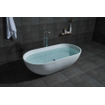 ZEZA Alexia vrijstaand bad - 178x88x52cm - solid surface mat wit SW638769