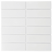 The Mosaic Factory Barcelona mozaïektegel - 29.1x29.7cm - wandtegel - Rechthoek - Porselein White Glans SW523992