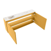 MONDIAZ TURE-DLUX 120cm toiletmeubel Ocher. EDEN wastafel Frappe positie links. Zonder kraangat. SW1102921