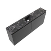 MONDIAZ TURE-DLUX 120cm toiletmeubel Dark Grey. EDEN wastafel Lava positie midden. Zonder kraangat. SW1103825