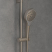 Villeroy & Boch Verve Showers Glijstangset met drie functies voor wandmontage - Matt Brushed Nickel (RVS) SW974376
