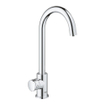 GROHE Blue Home Keukenkraan - C-uitloop - 1-gats - filterfunctie - plat licht en bruisend water - chroom SW228371