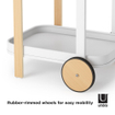Umbra Bellwood serveertrolley 53x44x80cm Staal Wit/naturel SW719980
