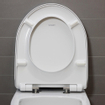 Duravit DuraStyle Basic WC-zitting 33.1x38.5x4.2cm met softclose Kunststof wit Glanzend SW358135