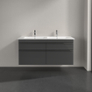 Villeroy & Boch Venticello wastafelonderkast 125.3x59cm 4x lade glossy grey GA43421