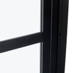 Riho Grid draaideur 80x200cm zwart profiel en helder glas SW242171