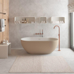 Ideavit Solidera Vrijstaand bad - 150x76x53cm - Solid surface - Ovaal - Mat Beige SW857502