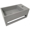 Wiesbaden Julia fontein rechts Solid surface 35 x 20 x 16 cm betonlook SW296056