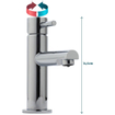 Crosswater Kai Lever wastafelkraan - mini - chroom SW24507