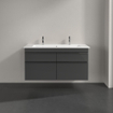 Villeroy & Boch Venticello wastafelonderkast 115.3x59cm 4x lade glossy grey GA42735