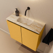 MONDIAZ TURE-DLUX 60cm toiletmeubel Ocher. EDEN wastafel Frappe positie midden. Zonder kraangat. SW1102905