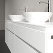 Villeroy & Boch Legato onderkast met 4 laden voor 2 opzetwaskommen 140x50x55cm matwit 0124798