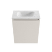 MONDIAZ TURE-DLUX 40cm toiletmeubel Linen. EDEN wastafel Opalo positie midden. Zonder kraangat. SW1104377