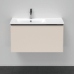 Duravit D-Neo wastafelonderkast 81x44x46.2cm 1 lade Taupe Mat SW640807