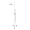 Best Design White thermostatische regendouche-opbouwset wit mat SHOWROOMMODEL SHOW22128