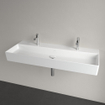 Villeroy & Boch Memento 2.0 wastafel onderzijde geslepen 120x47cm zonder overloop 2 kraangaten ceramic+ wit SW358465