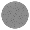 Wiesbaden Caral hoofddouche rond 30 x 0,8 cm gunmetal SW454677