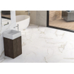 Cifre Ceramica Diamond Gold wand- en vloertegel - 60x60cm - 10mm - Vierkant - gerectificeerd - Natuursteen look - Wit mat SW359861